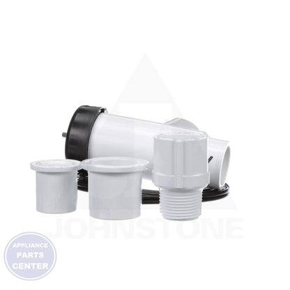 EZ Trap Overflow Cut-Off Switch EZT-225 - Side view with 3/4" and 1" Slip sizes
