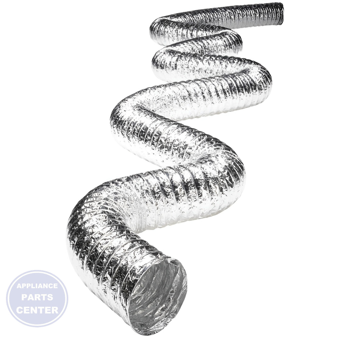 DEFLECTO DRYER ALUMINUM SUPERFLEX DUCTING 4" X 25' UL - Main view showing flexible design for DEF models