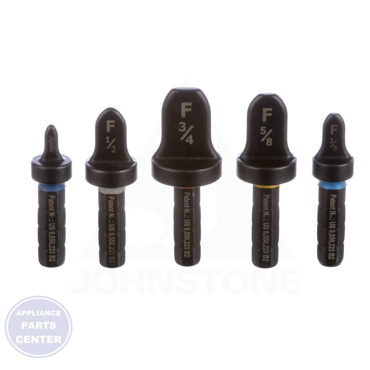 Flaring Spin Set F5000 - Side view with 1/4" to 3/4" bits