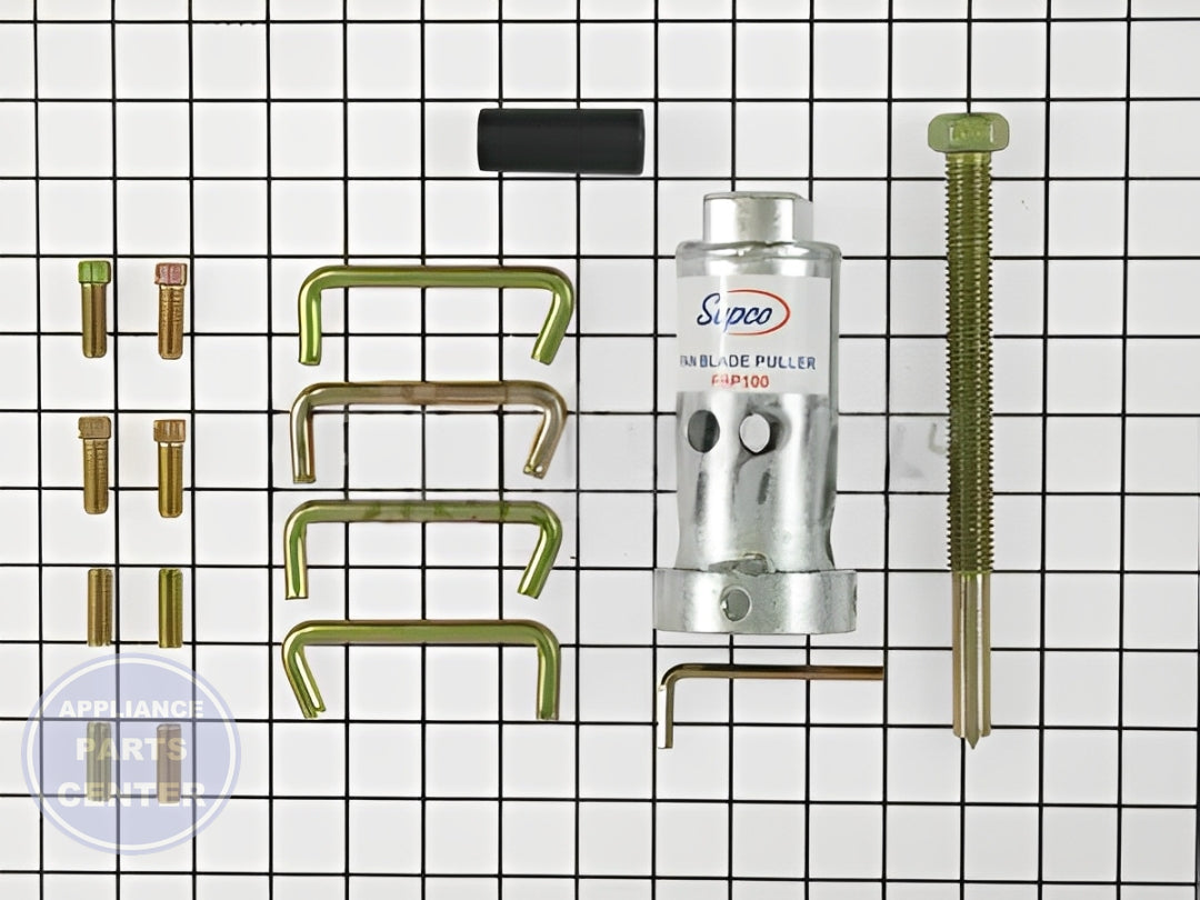 SUPCO FAN BLADE PULLER FBP100 - Main view showing blade removal for SEA A1, B2, and C3 models