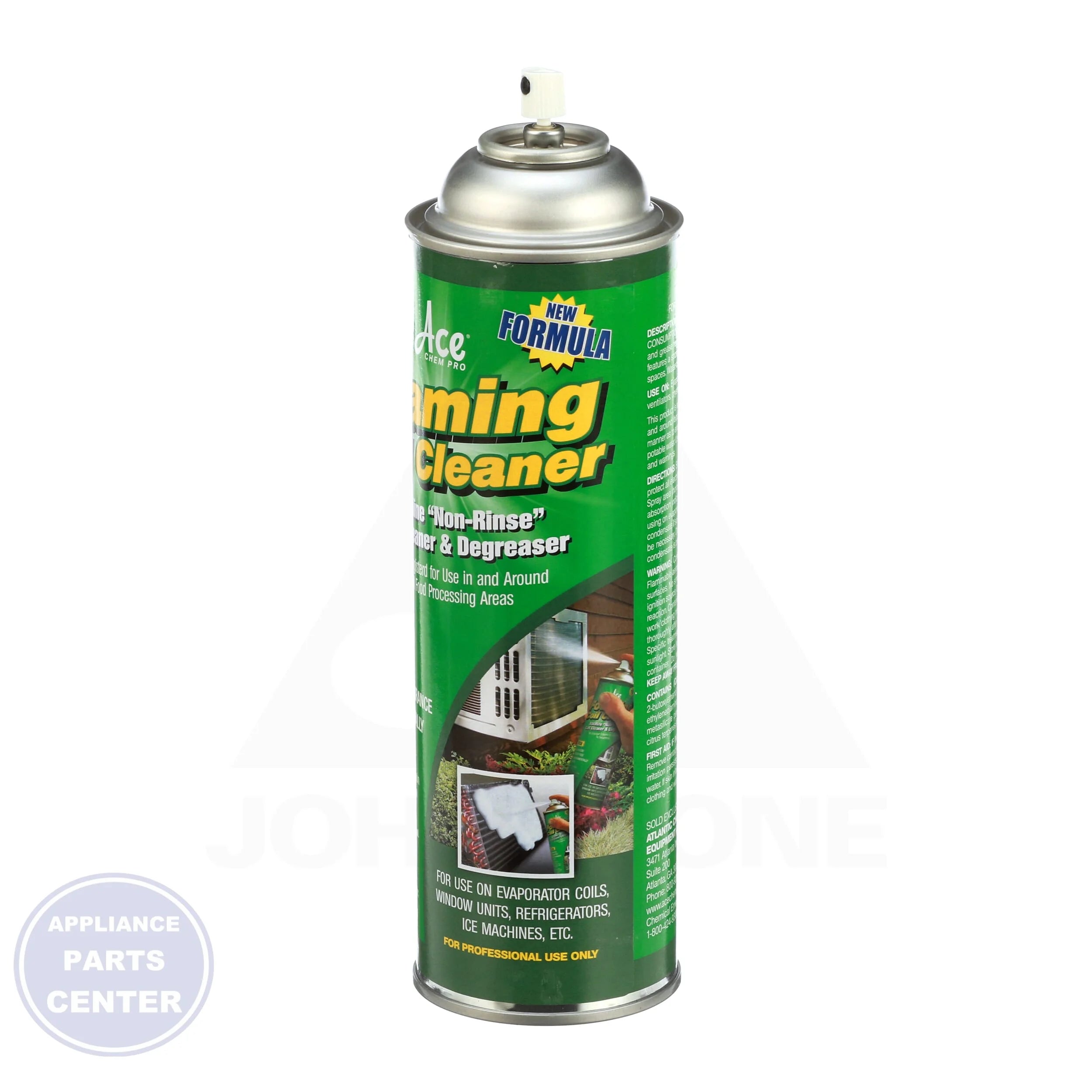 Foaming Coil Cleaner FCA - Detailed view of non-acid formula