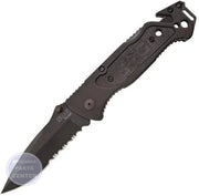 [Brand] Escape Folding Knife FF25-CP - Main view showing integrated cutter for versatile functionality