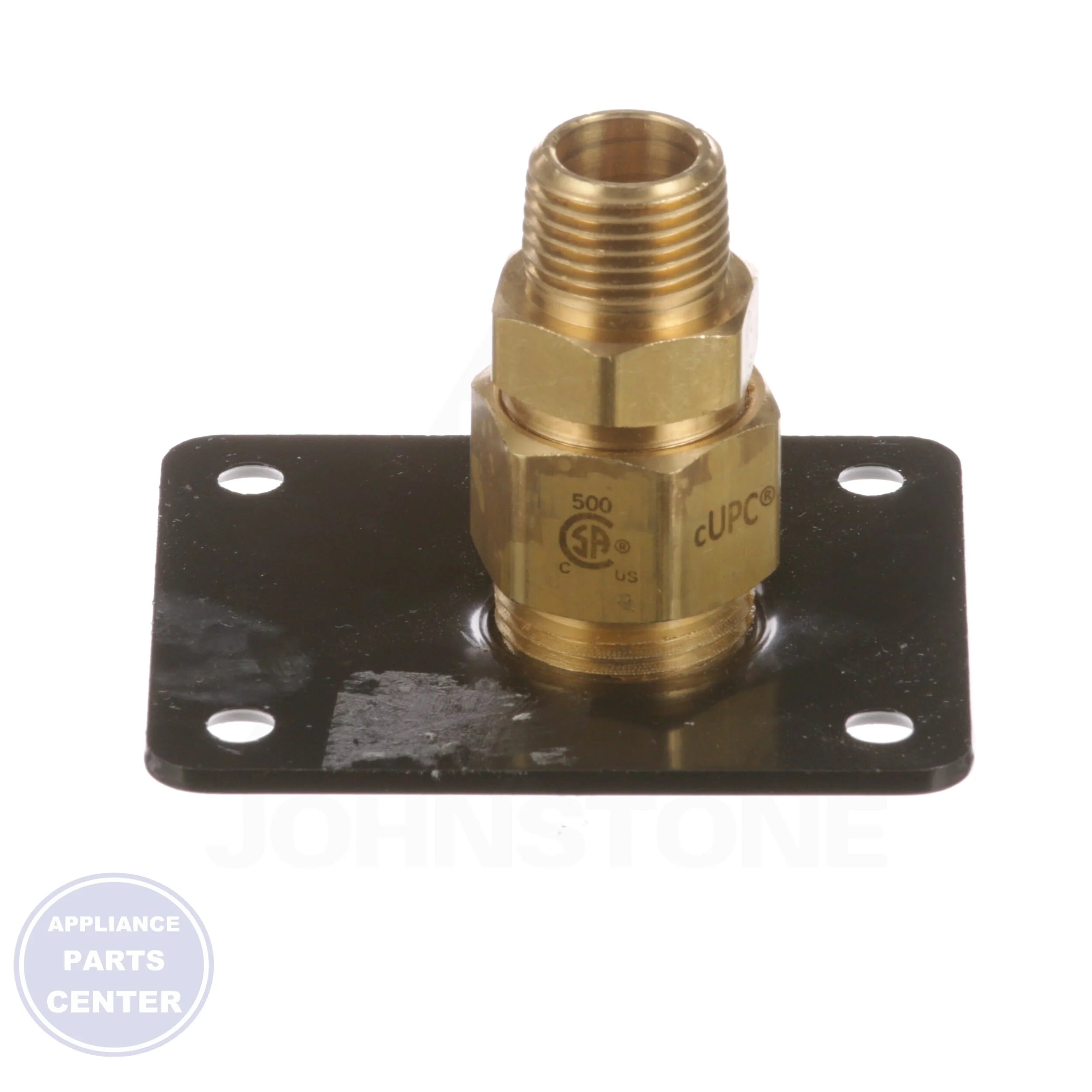 Steel Flange Fitting FGP-RFG-500 - Side view with 1/2" pipe size and 1/2" MPT thread