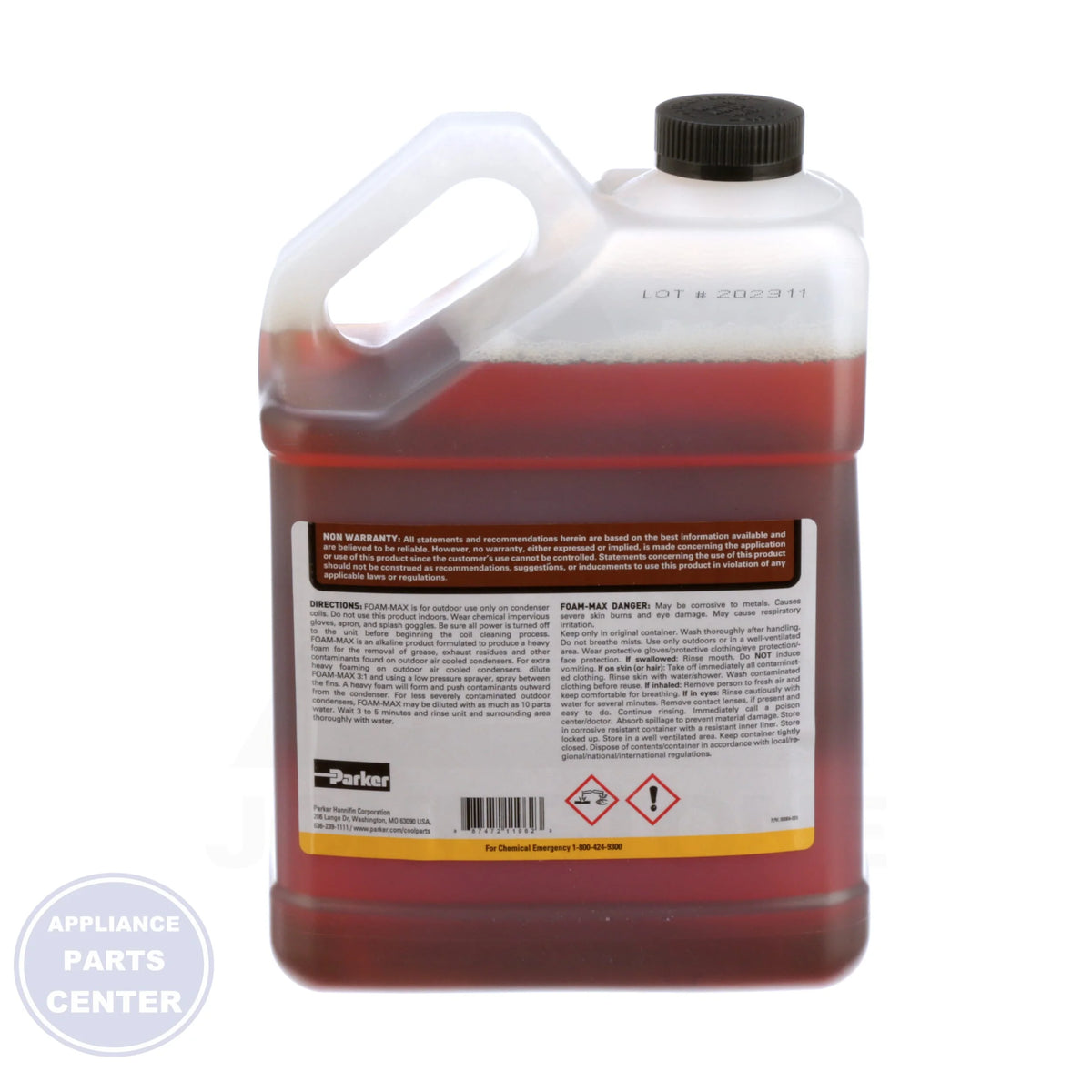 Foam-Max Coil Cleaner FM1 - Side view with 1 Gallon size