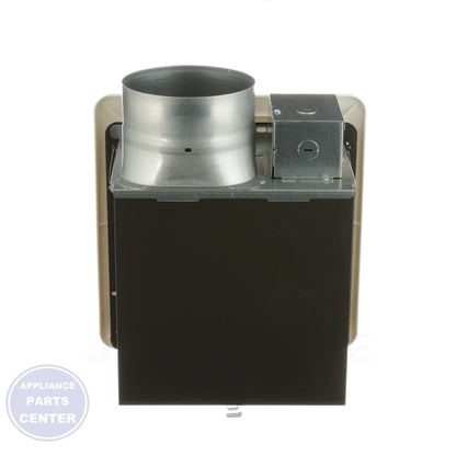 WhisperCeiling DC™ Ventilation Fan FV-0511VQ1 - Side view with versatile 4' or 6' duct size