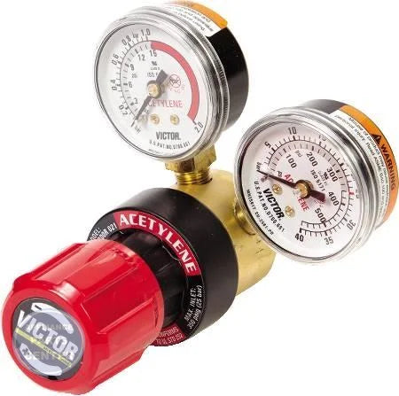 [Brand] Acetylene Regulator G150-15-200 - Main view showing easy-to-read 50mm gauges for [specific models]