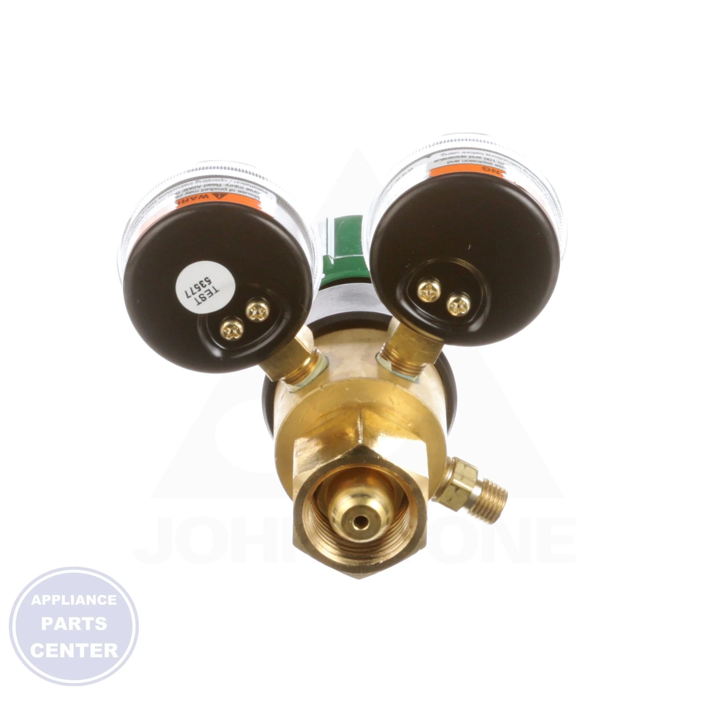 Oxygen Regulator G150-60-540 - Side view with 50mm gauges and 1/8" 27 NPT specifications