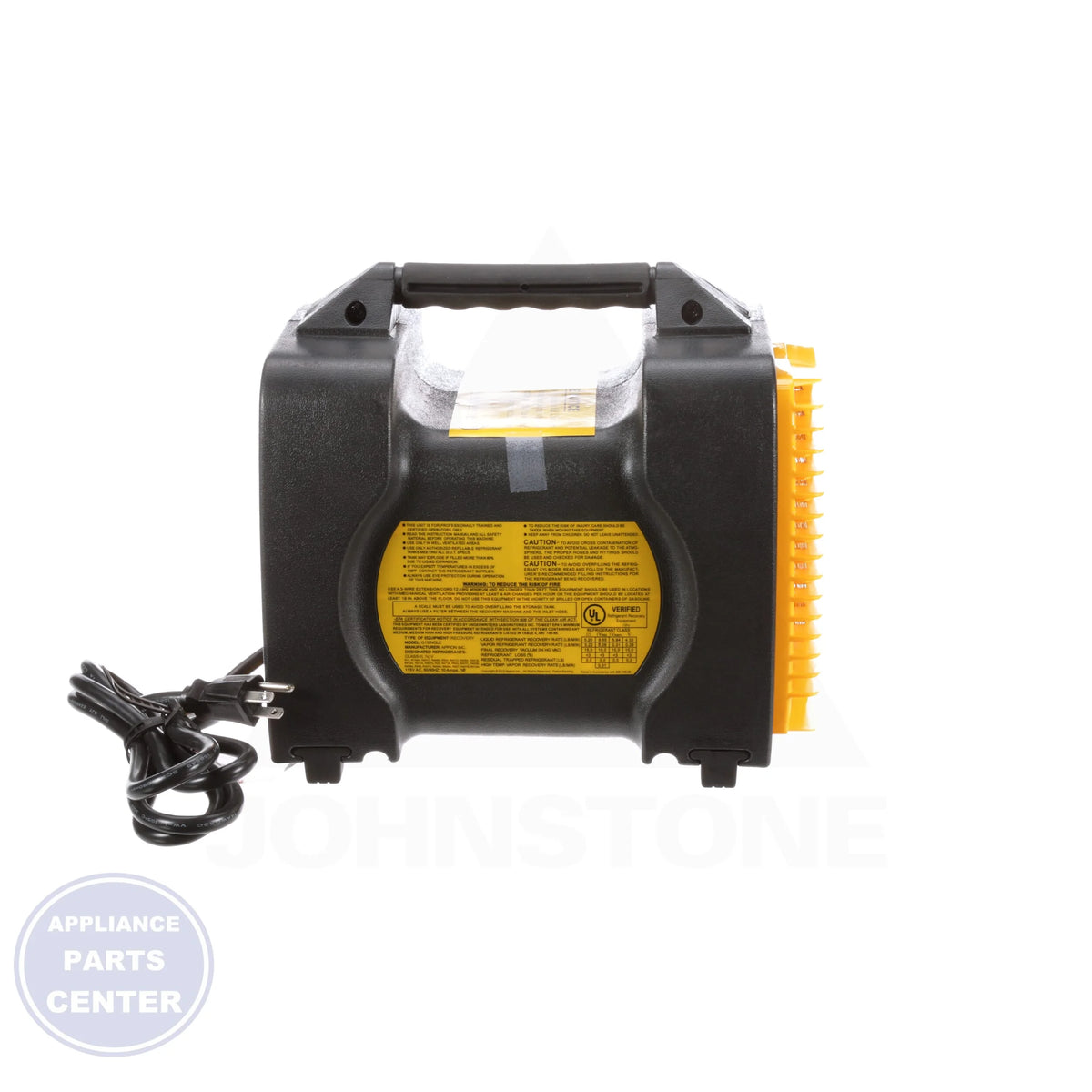 Refrigerant Recovery Unit G1SINGLE - Detailed view of supporting A2L and R410A refrigerants