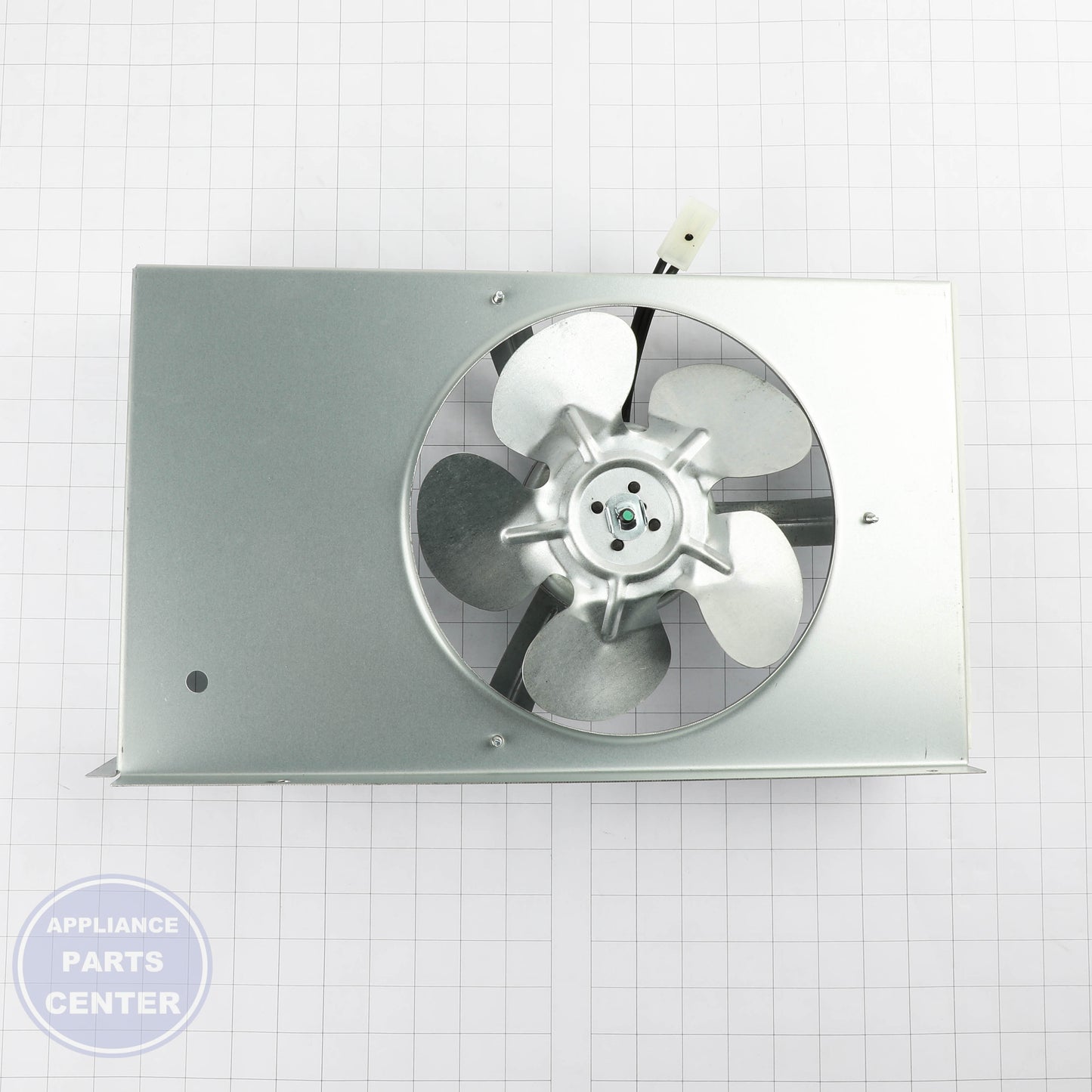 VIK G5096494 CONDENSER FAN ASSEMBLY - Installation in VIK-1000 showing key mounting points