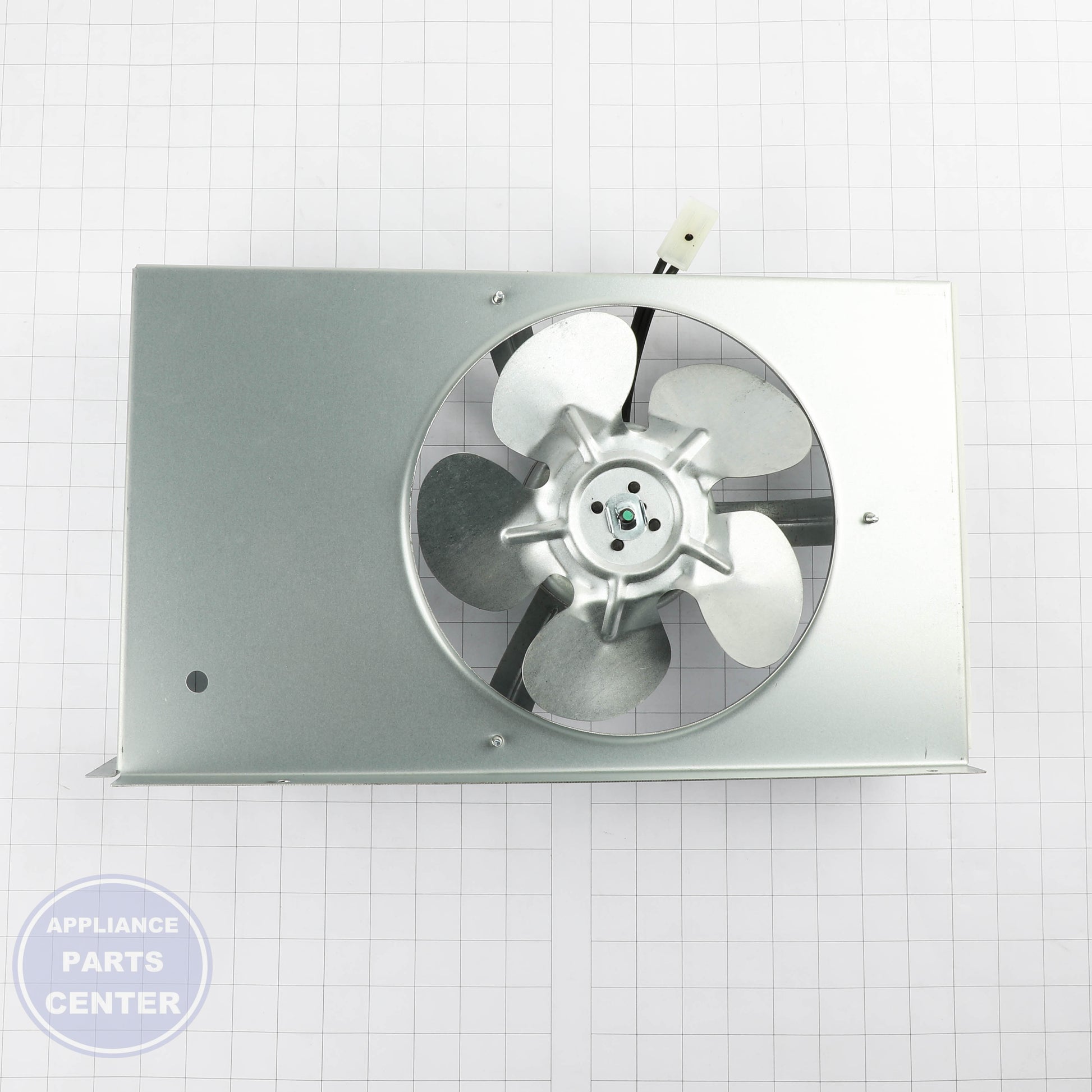 VIK G5096494 CONDENSER FAN ASSEMBLY - Installation in VIK-1000 showing key mounting points