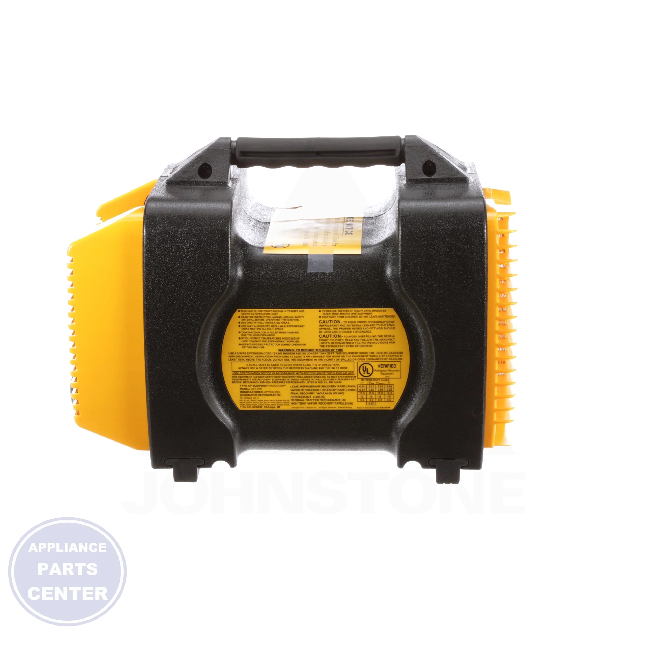 G5TWIN Refrigerant Recovery Unit - Detailed view of Twin cylinders and fast recovery
