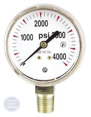 Uniweld Replacement Gauge G7SD - Main view showing precise contents measurement for Uniweld RHP400 Nitrogen Regulator