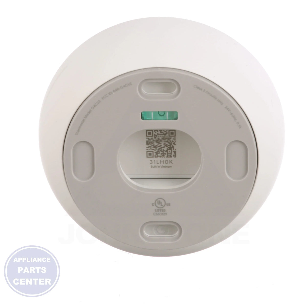 Nest Smart Wi-Fi Thermostat - Snow GA02180-US - Side view with 24V hardwired power specs