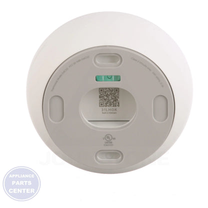 Nest Smart Wi-Fi Thermostat - Snow GA02180-US - Side view with 24V hardwired power specs