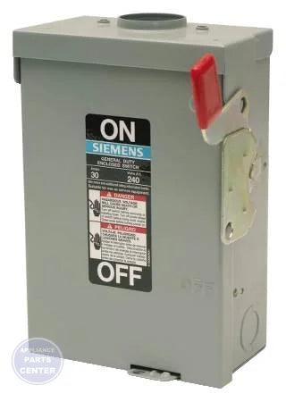 [Brand] Outdoor General Duty Safety Switch Three-Phase 240VAC GF321NRA - Main view showing solid neutral