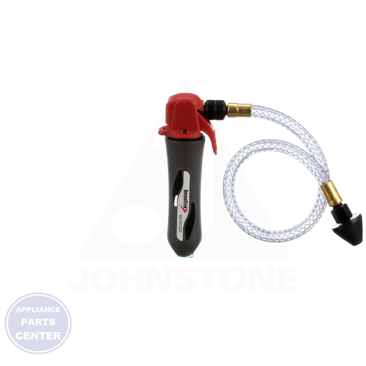 Drain Gun™ GG-1 - Side view with 3/8" to 3/4" drain opening compatibility