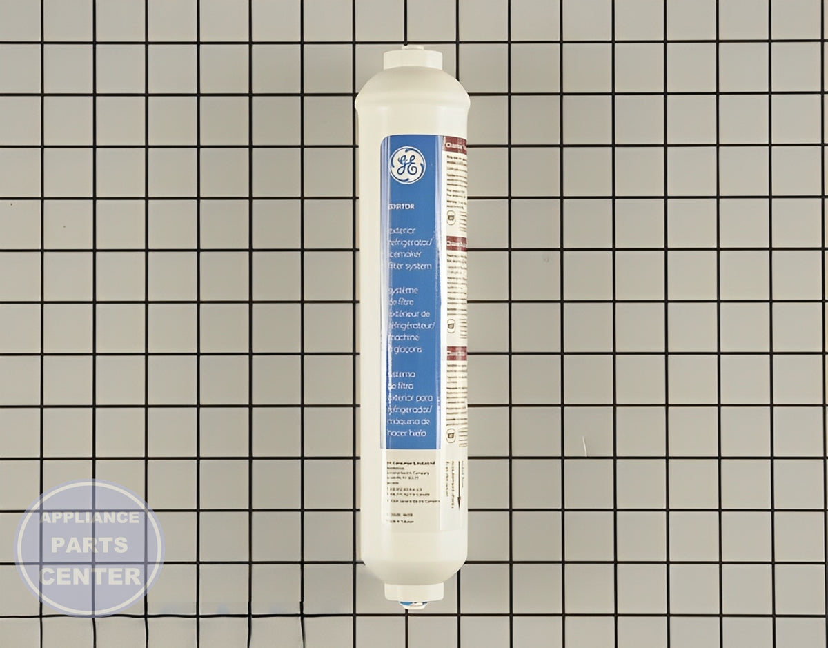 GE INLINE REFRIGERATOR WATER FILTER KIT GXRTDR - Main view showing filter design for WR97X214R and other models