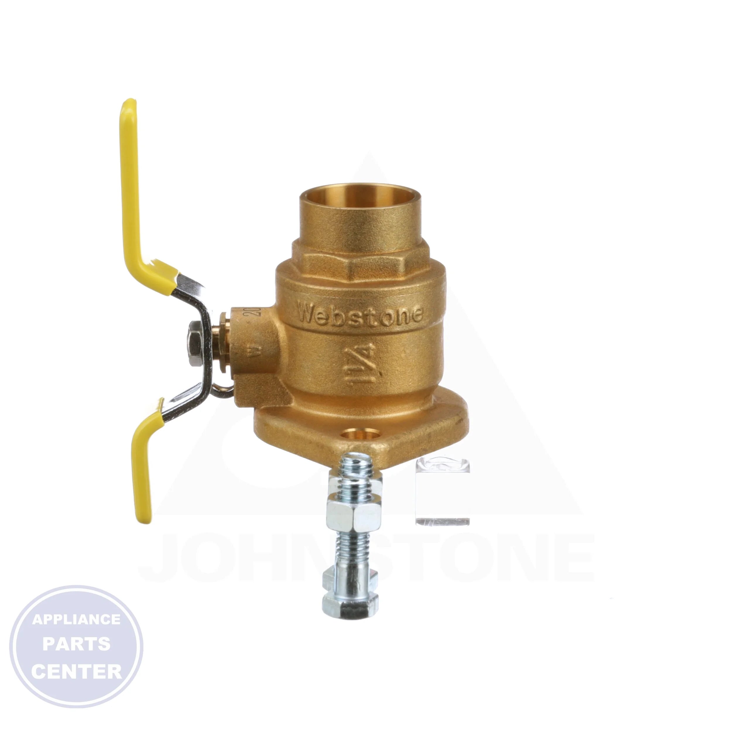 Isolation Flange The Isolator Uniflange Ball Valve H-40404 - Detailed view of brass ball valve construction
