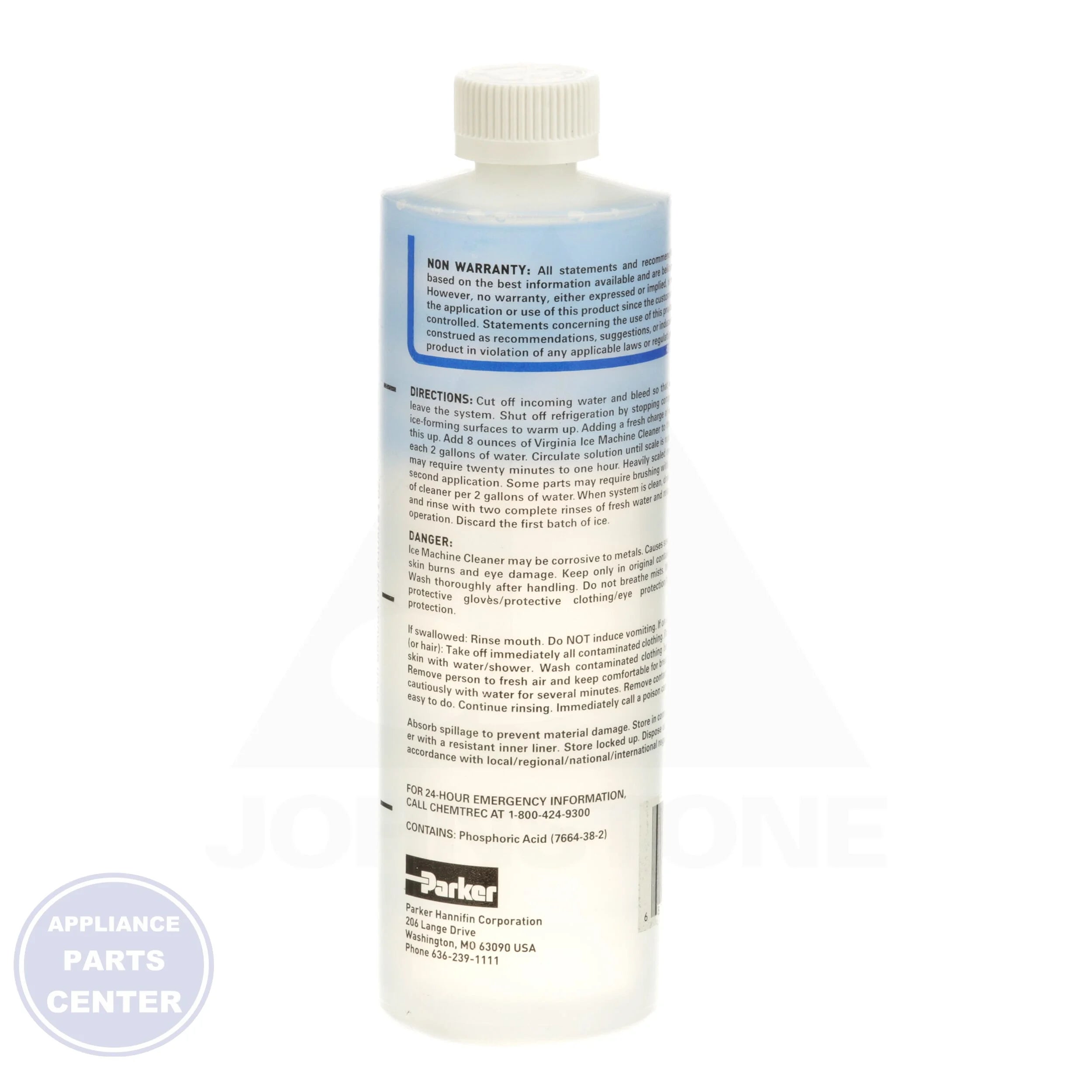 Ice Machine Cleaner H420 - Side view with 16 Oz. capacity