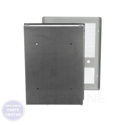 Raywall Fan-Forced Wall Heater HF3316TRPW - Side view with 4,000-3,000/2,000-1,500 watts specifications