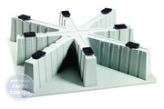 Heat Pump Pad 32x32x8 - Main view showing vibration reduction for various heat pump models