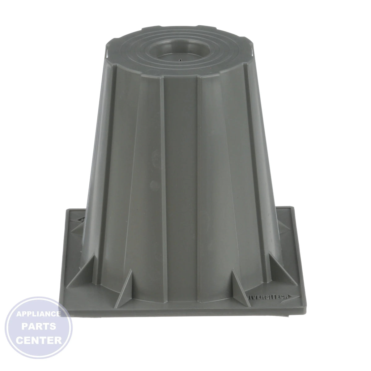 6" One Piece Heat Pump Riser HPR-6 - Side view with sturdy construction and 6" measurement