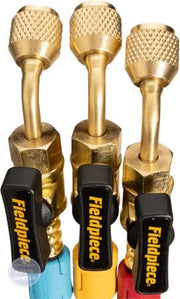 HVAC HR3BM Charging Hose Set - Main view showing ball valves for various HVAC models