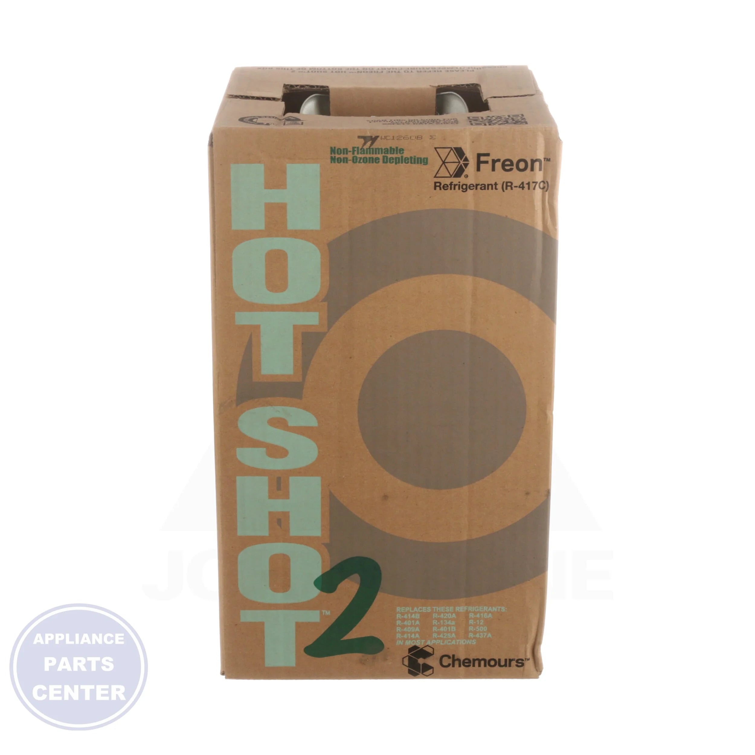 Hot Shot-2™ R-417C Refrigerant HS2-25 - Side view with 25 Lbs. tank size