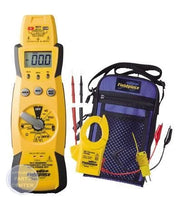 [Brand] HS33 Multimeter - Main view showing one-handed testing for H26-328 model