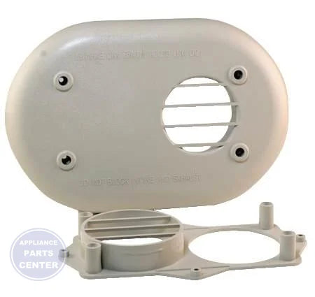 L43-582 2" Horizontal Concentric Vent Termination - Main view showing flush mount PVC design for specific models