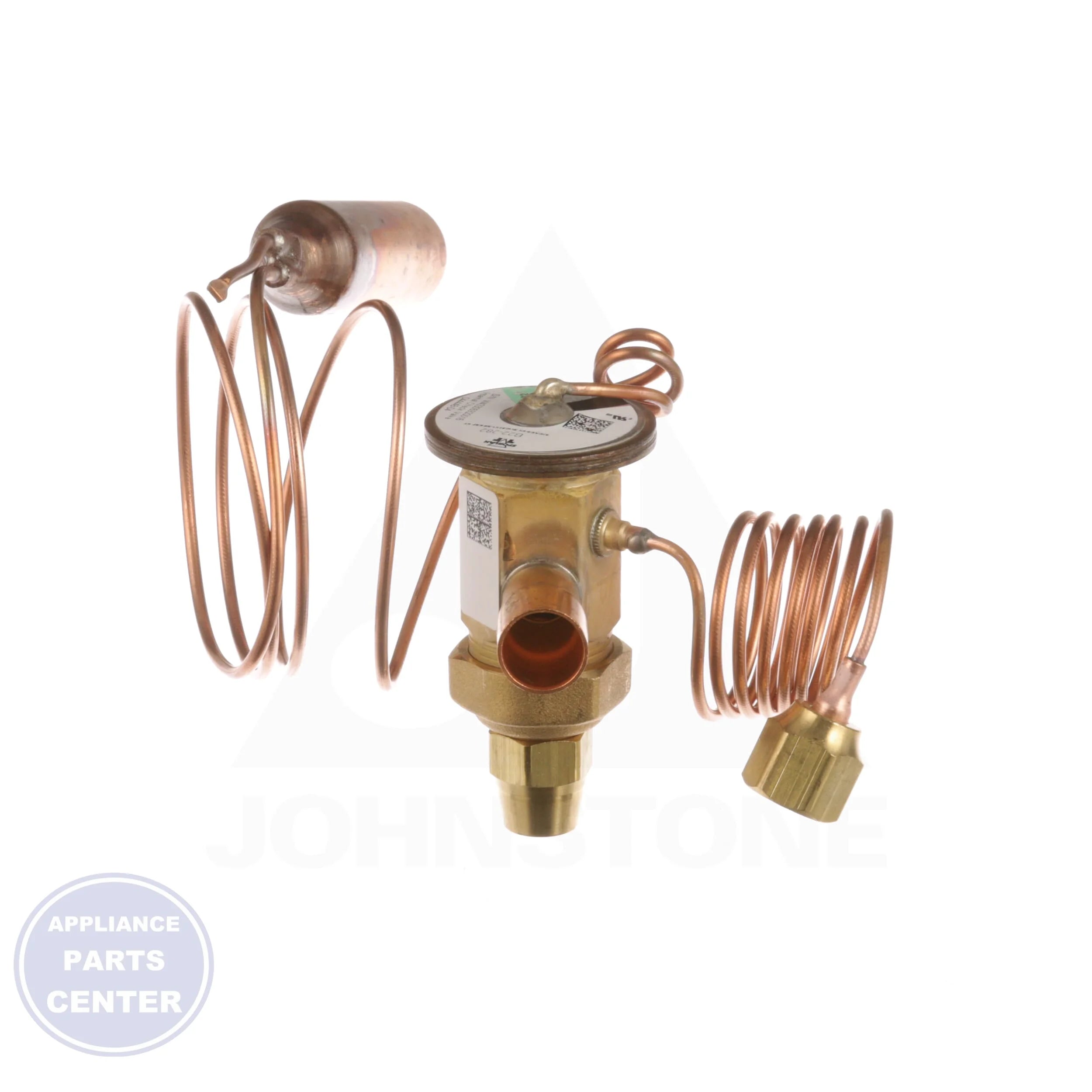 Universal TEV Replacement Kit HXCAE-5-VX-ODF - Side view with 3/8" ODF Inlet Conn. and 1/2" ODF Outlet Conn.