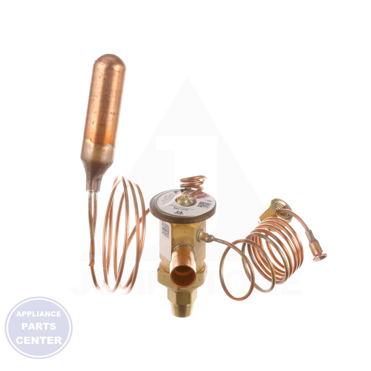 Universal TEV Replacement Kit HXCAE-6-KX-ODF - Side view with 3/8" Inlet Conn. and 1/2" Outlet Conn.