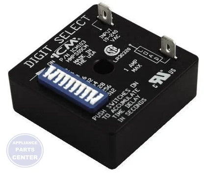 [Brand] Delay On Make Timer ICM103B - Main view showing digital timing circuitry for ice machine models