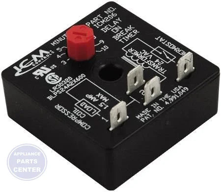 [Brand] ICM206B - Main view showing adjustable 3-10 min time delay for specific models