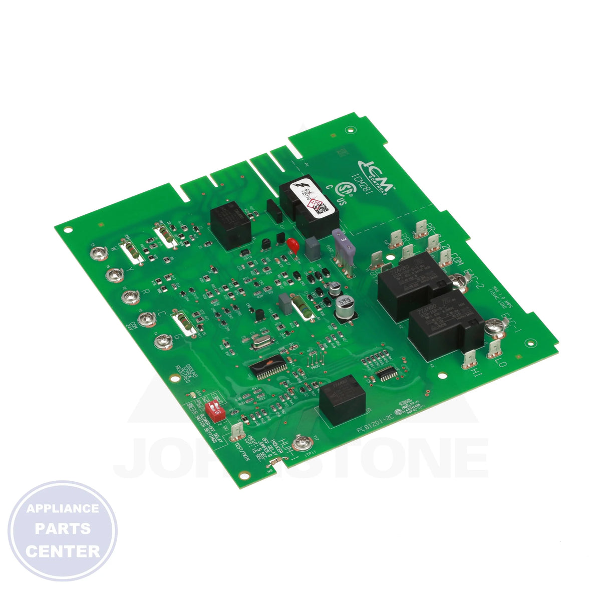 Control Board ICM281 - Detailed view of timer and circuit board specifications