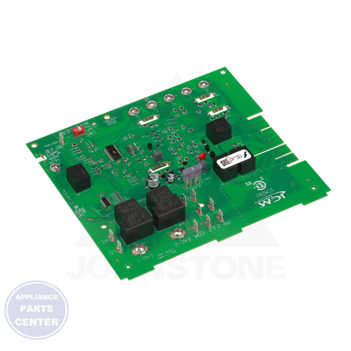 Control Board ICM281 - Side view with precise measurements and technical details