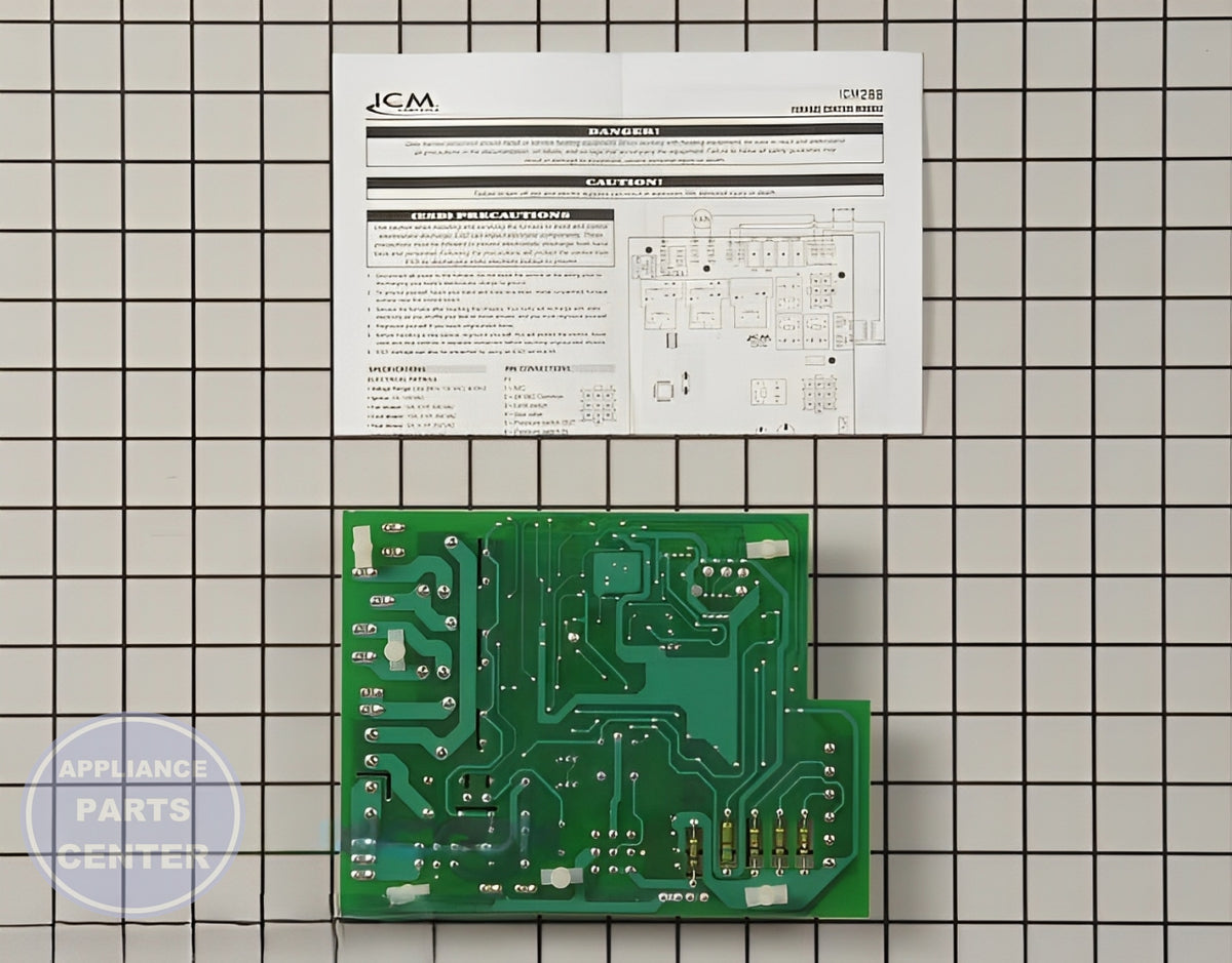 Rheem ICM REPLACEMENT RHEEM 62-24 - Main view showing circuit board & timer for Rheem models