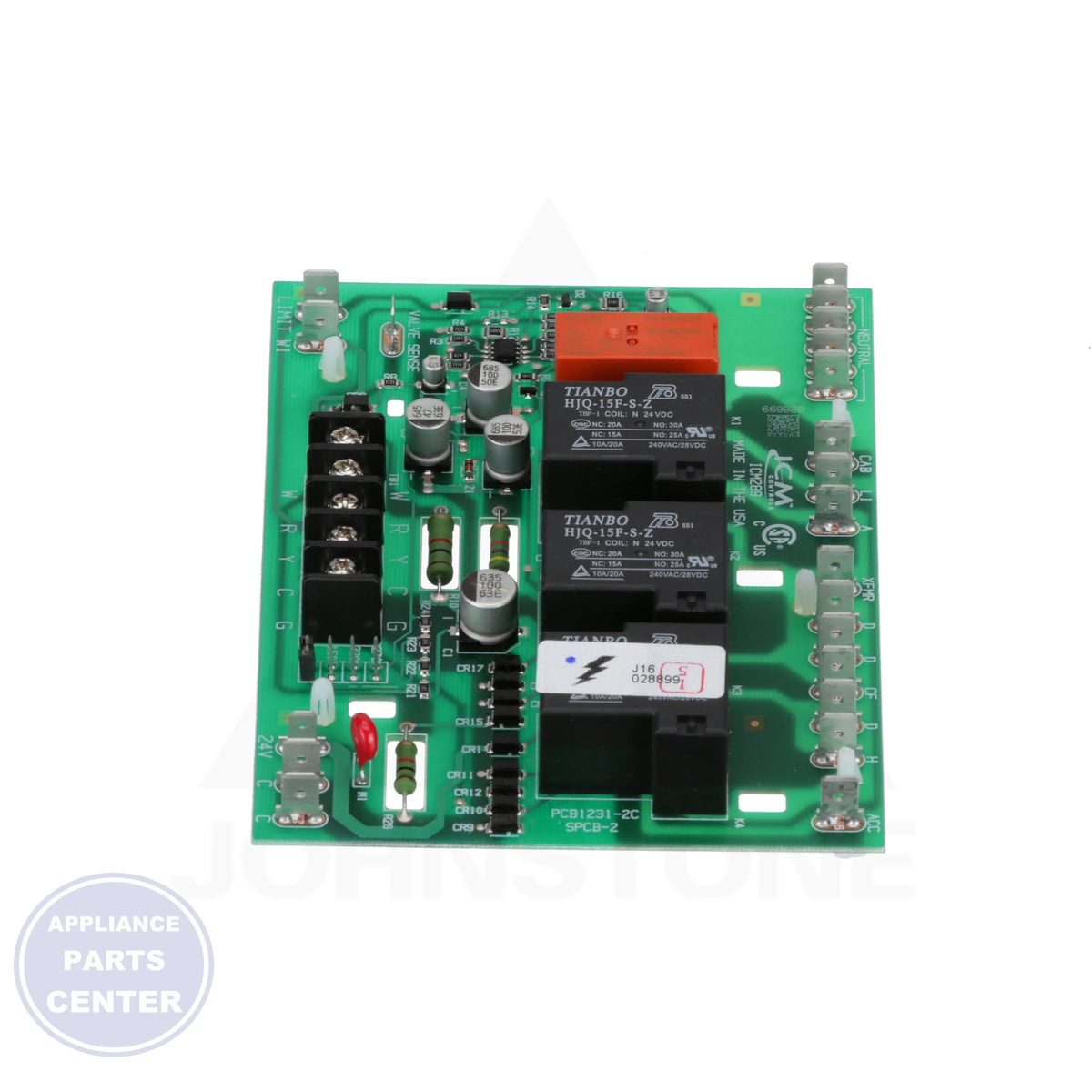 Furnace Control Board ICM289 - Detailed view of microprocessor-based design