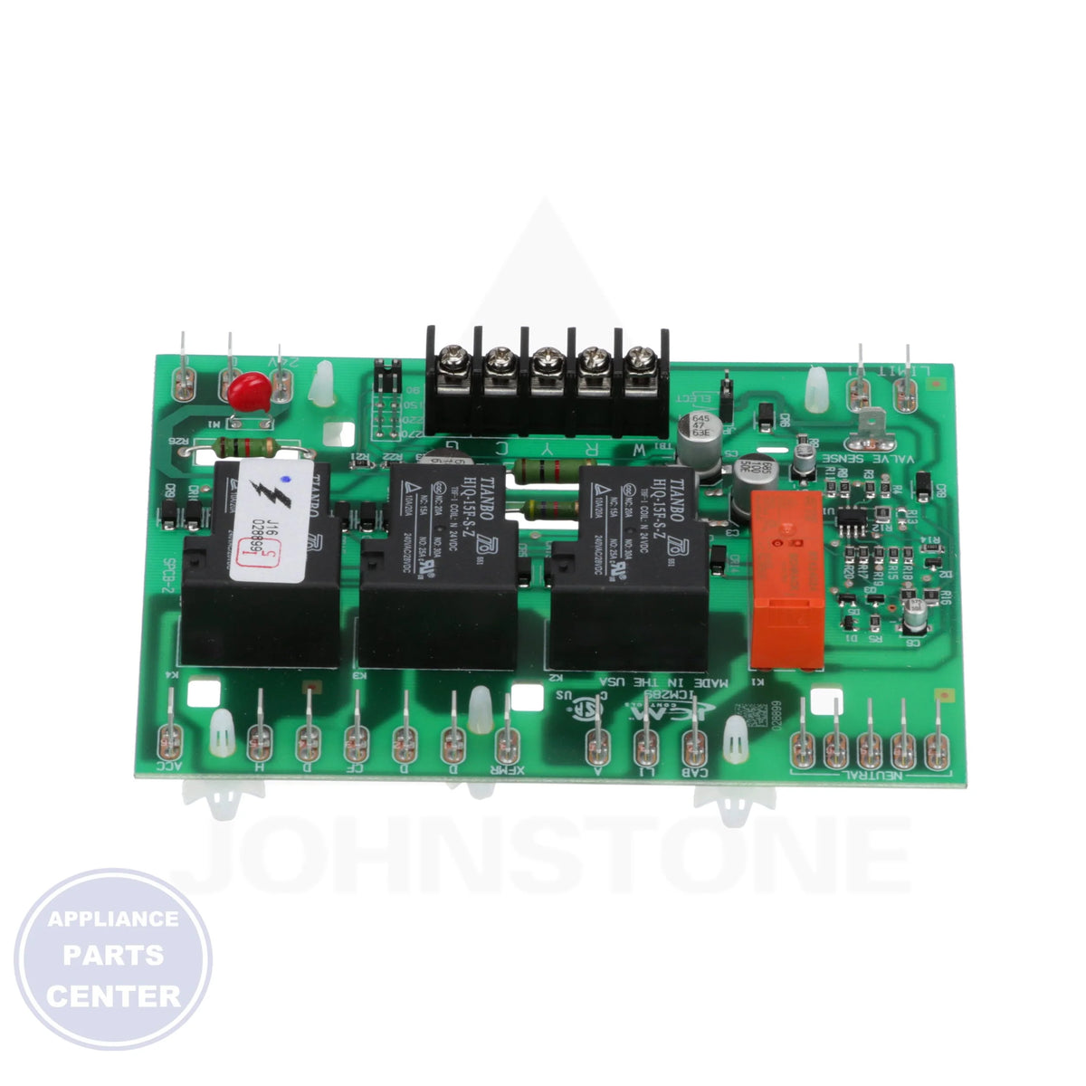 Furnace Control Board ICM289 - Side view with 120VAC primary voltage