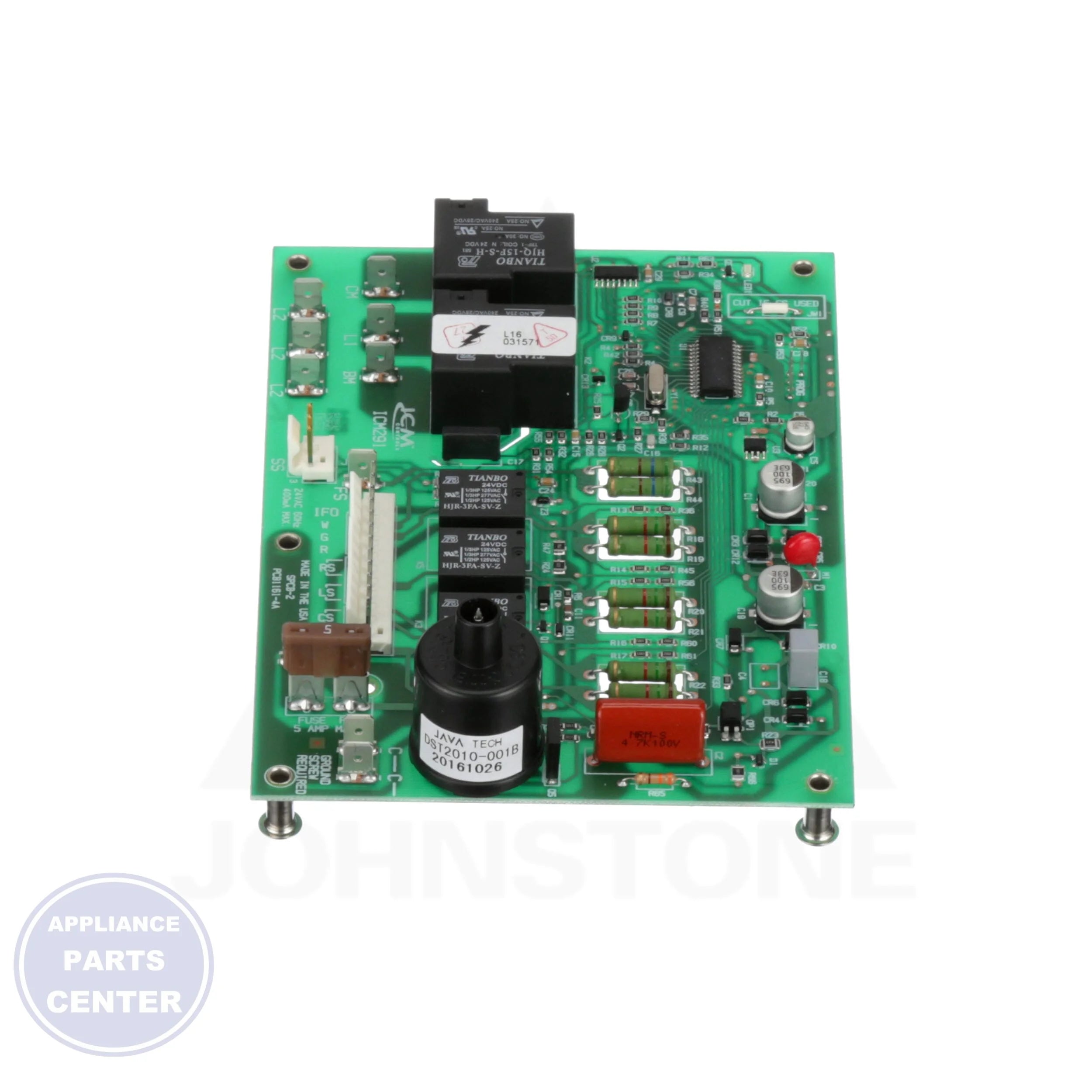 ICM Control Board ICM291 - Detailed view of timer function and circuitry