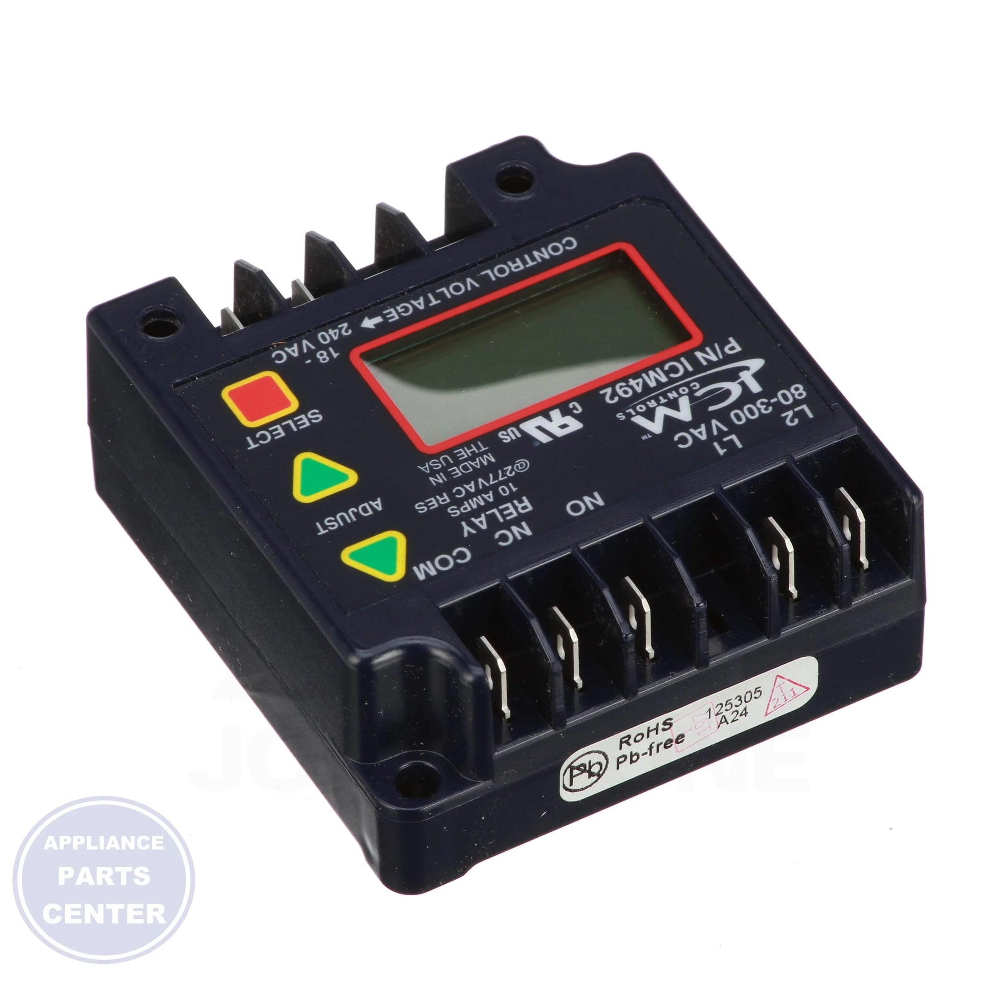 ICM492C-LF - Side view with adjustable voltage setpoint