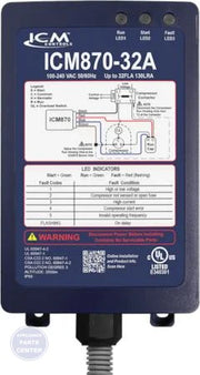 Soft Start ICM870-32A - Main view showing system health monitoring for B51-900