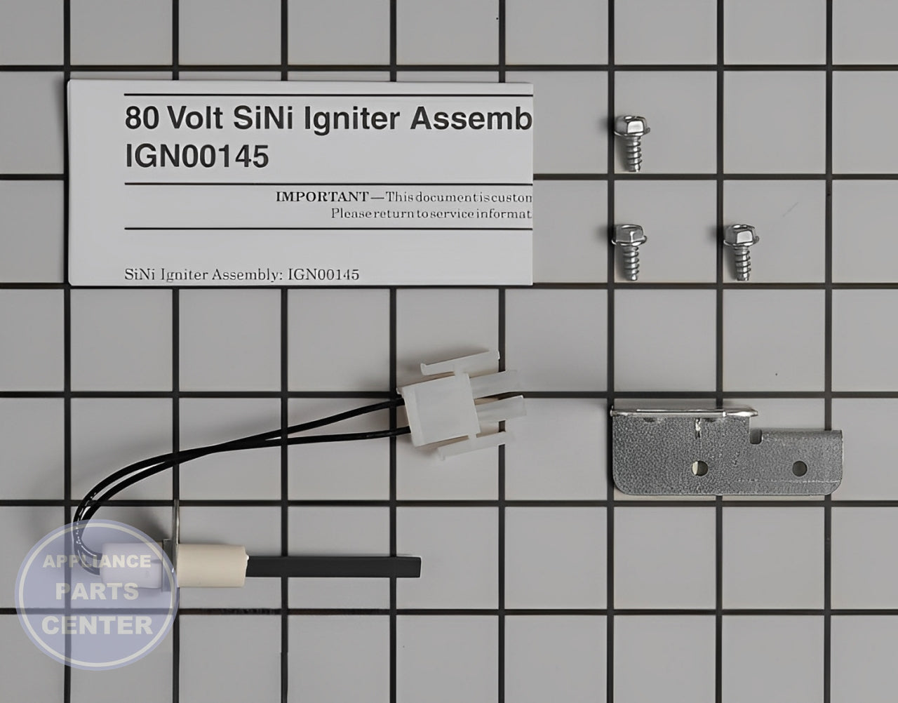 IGNITER; SILICON-NITRIDE, 80V, INCLUDES BRACKET, S IGN00145 - Side view with 80V specification