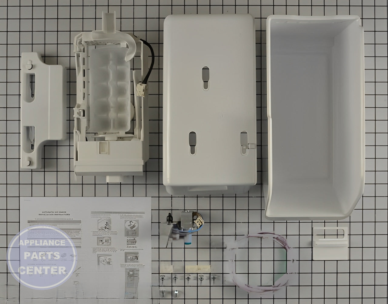 FRIGIDAIRE ICE MAKER KIT IM117000 - Main view showing crystal-clear ice cubes for WCI Refrigerator models