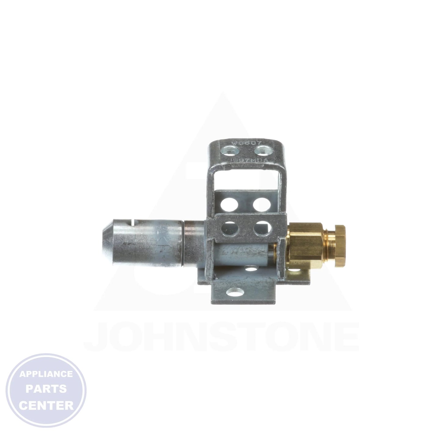 Universal Combination Standing Pilot Burner J997MDA-2 - Detailed view of B-tip style and gas inlet fittings