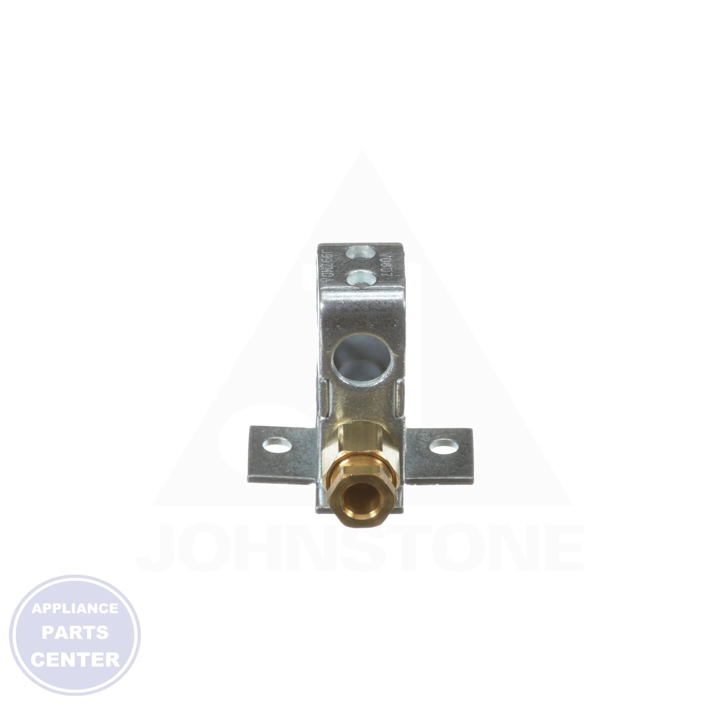 Universal Combination Standing Pilot Burner J997MDA-2 - Side view with included gas inlet fittings