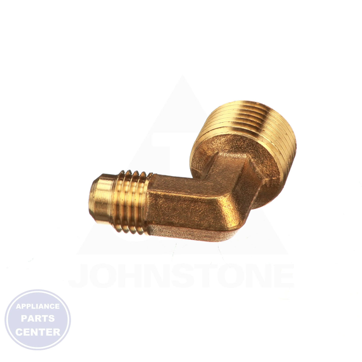 Half Union Elbows JS-LF5125504069826 - Side view with 1/4" SAE x 3/8" MIP specs