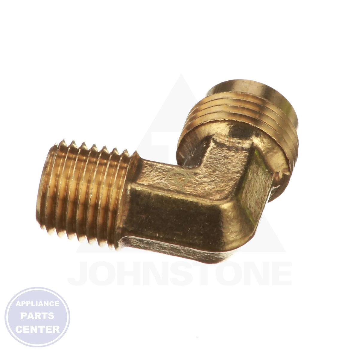 Half Union Elbows JS-LF5125506049826 - Side view with 3/8" SAE x 1/4" MIP specs