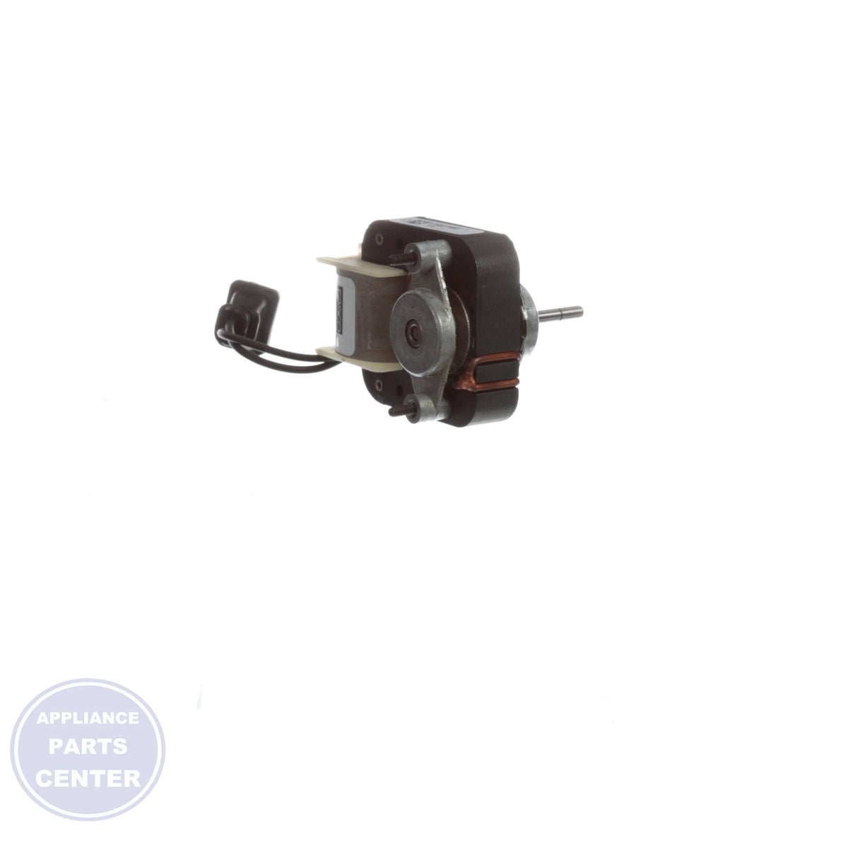 Fasco Fan And Heater Motor K100 - Side view with 1/100 HP power and 115 volts specs