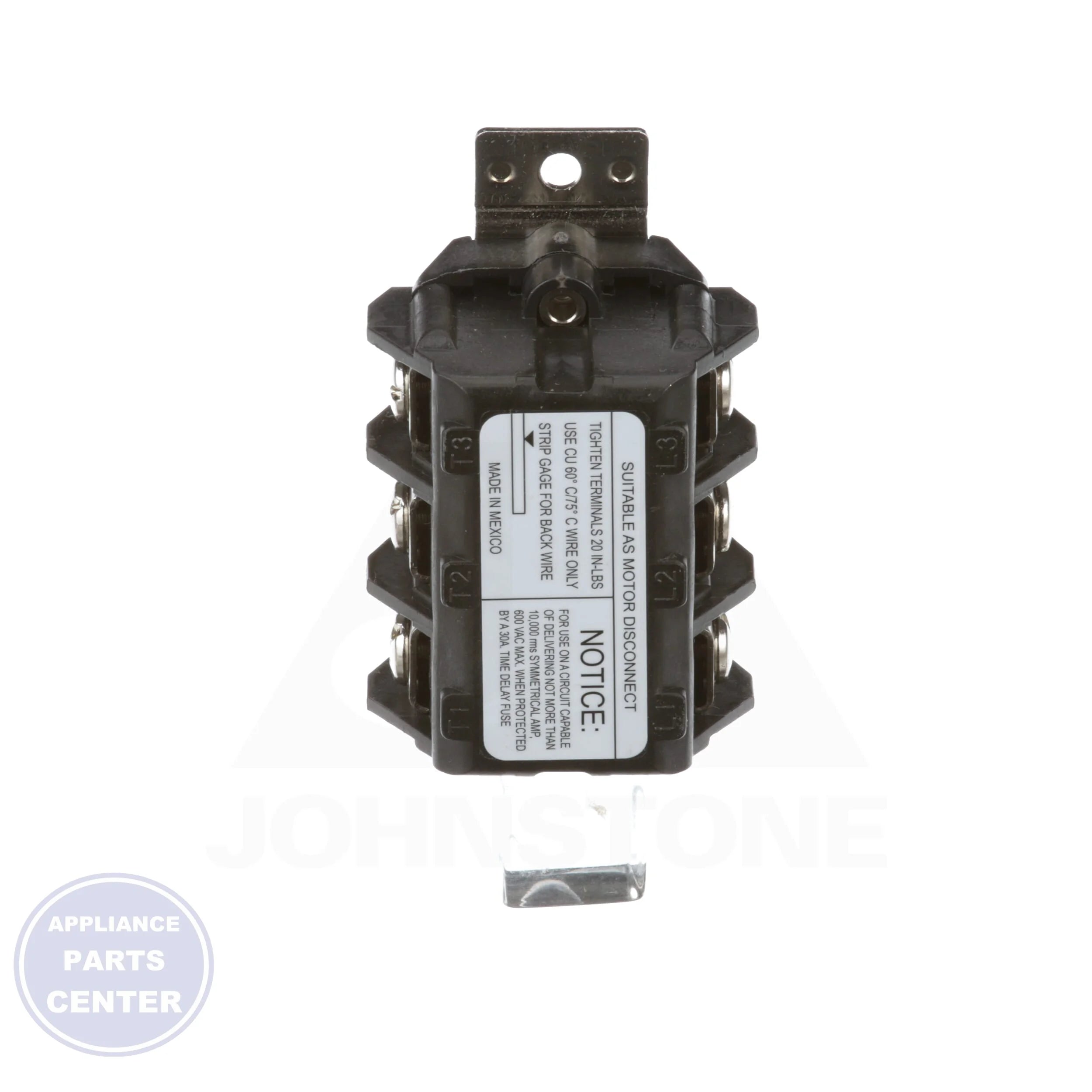 Accessory K3PST - Side view with 3 Pole Disconnect Switch